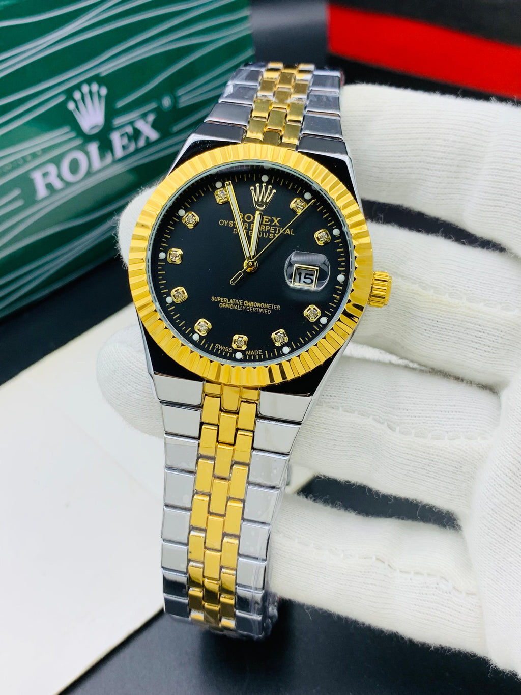 Rolex Land Deweller- black dail