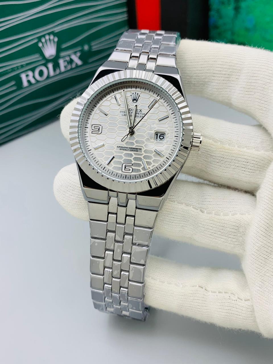 Rolex Land deweller - silver dail
