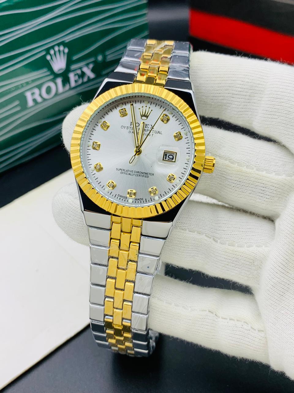 Rolex Land Deweller - white dail