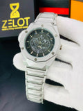 Hublot Daimond Cut Chain | black dail