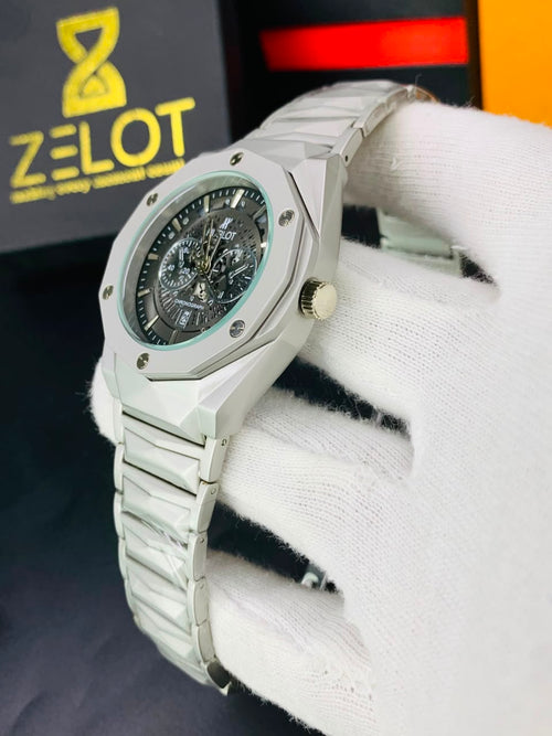 Hublot Daimond Cut Chain | black dail