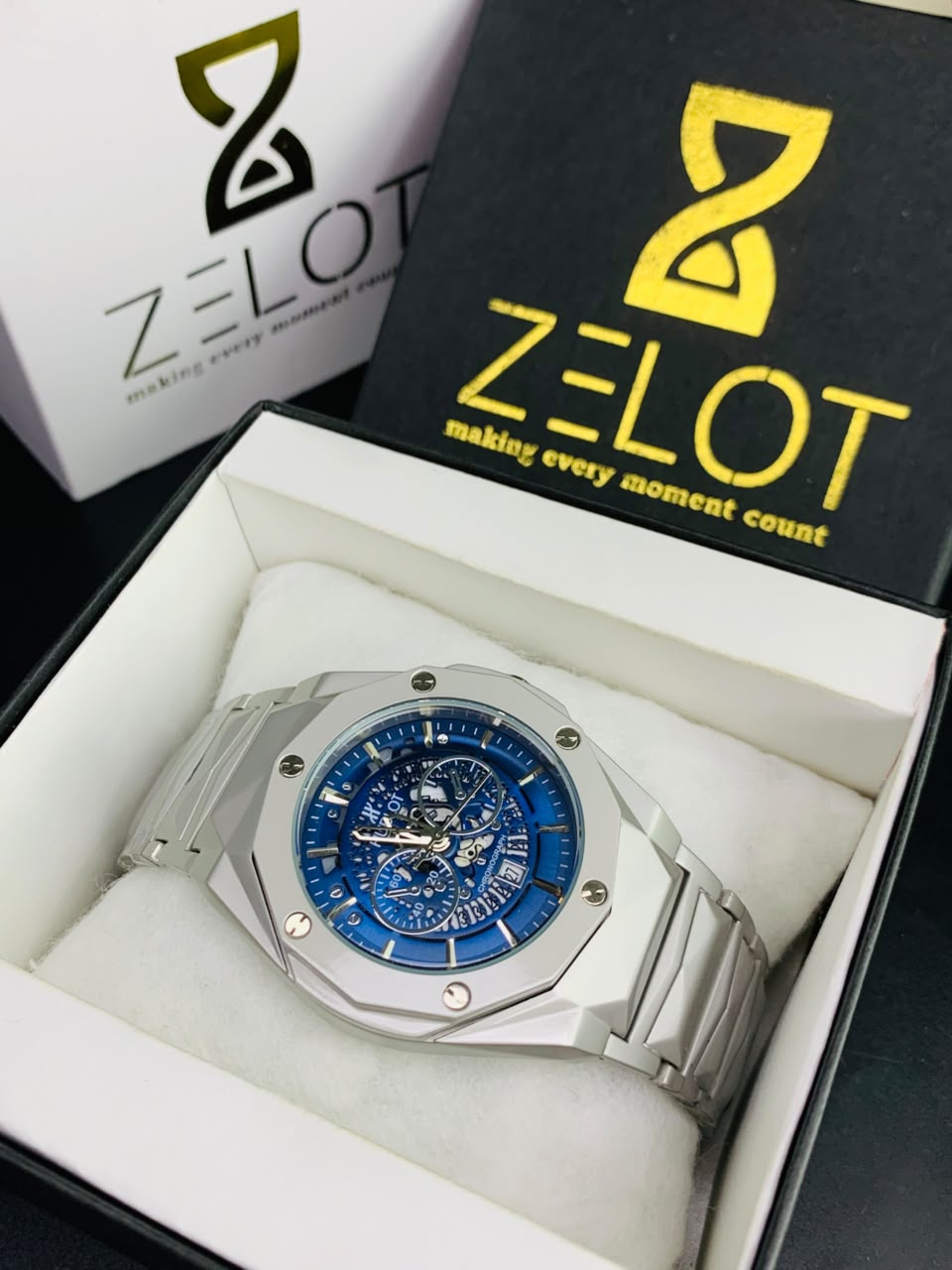 Hublot Daimond Cut Cain | blue dail