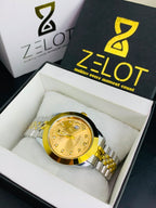Rolex date just | golden dail