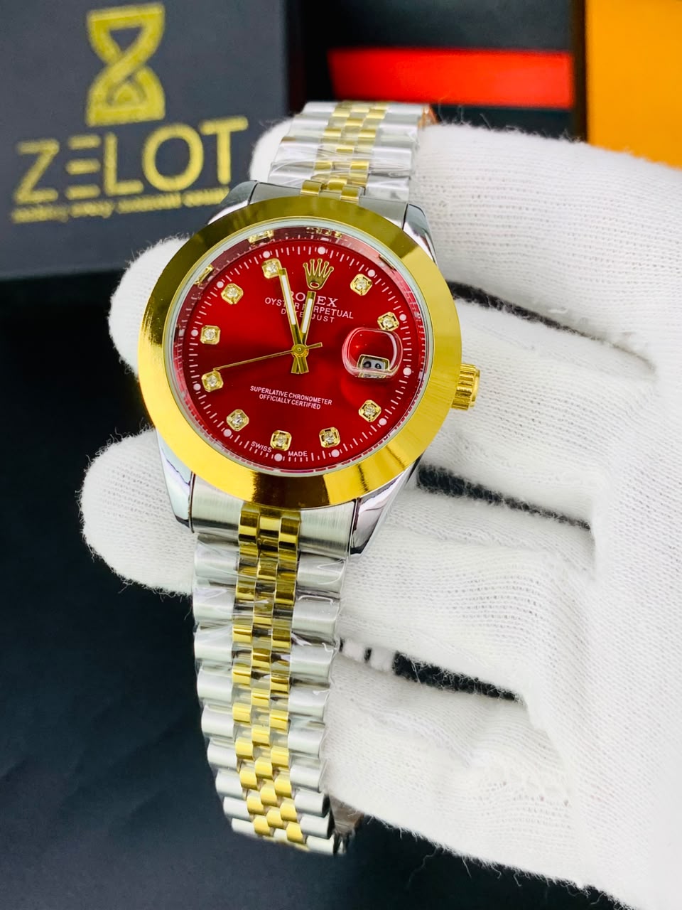 Rolex date just | green dial