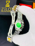 Rolex date just | green dial