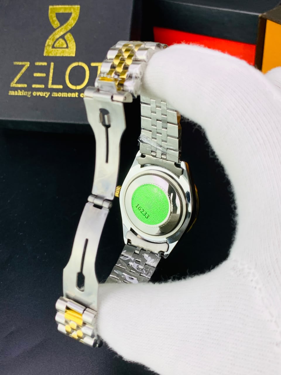 Rolex date just | green dial