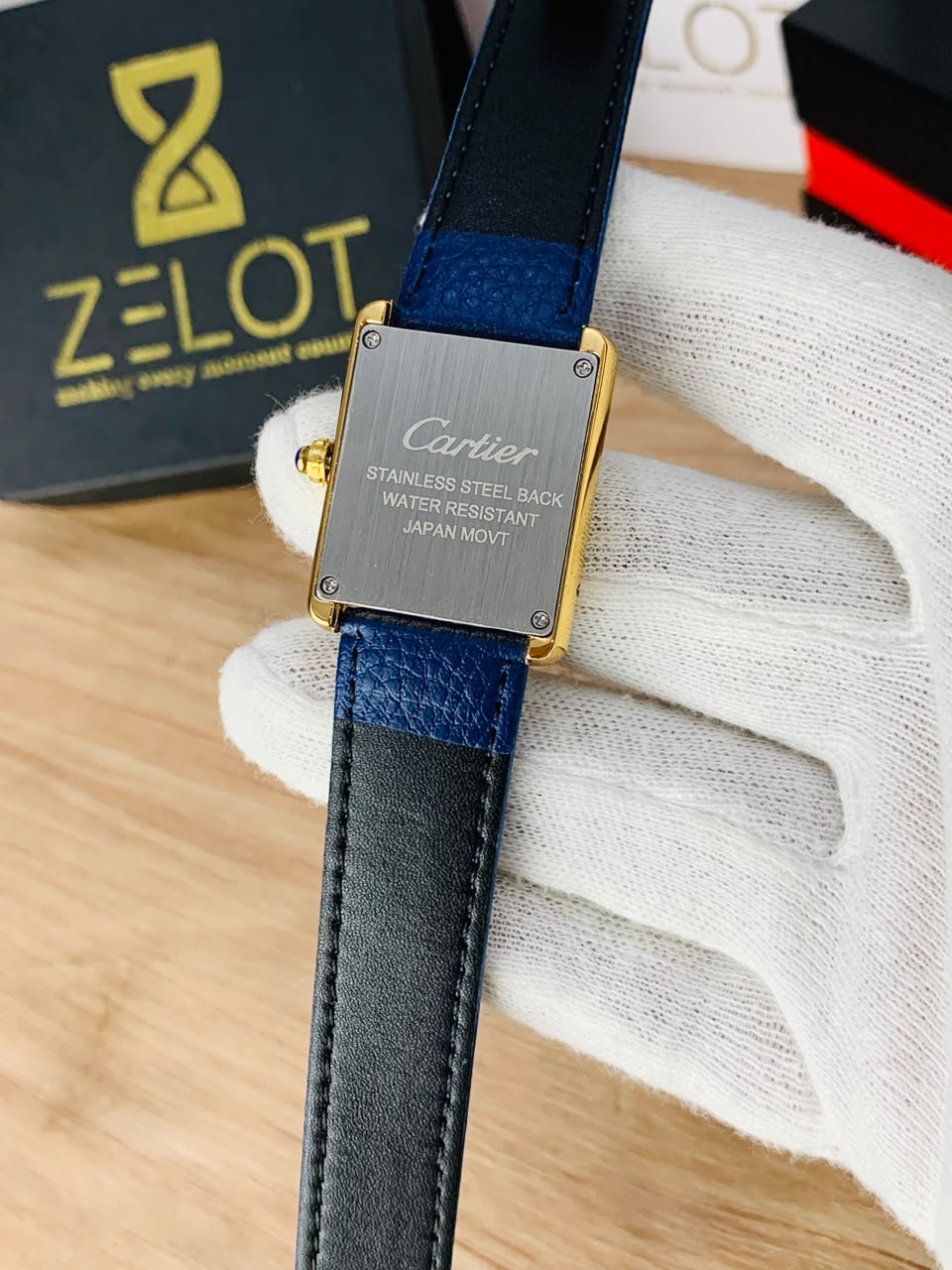 Tank Roman Model | blue gold silver