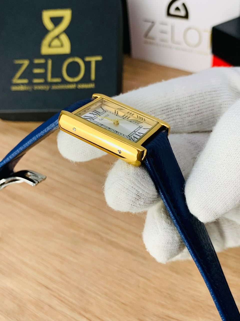 Tank Roman Model | blue gold silver