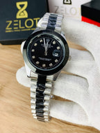 Semi Auto Stone Model | silver black | president chain