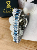 Semi Auto Stone Model | silver blue | president chain