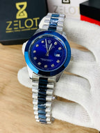 Semi Auto Stone Model | silver blue | president chain