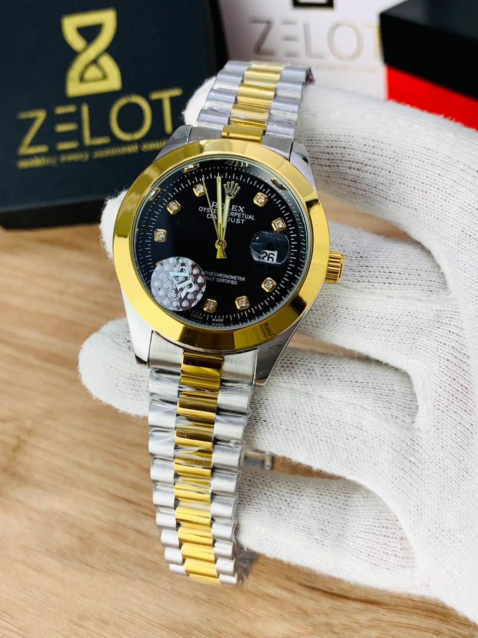 Semi Auto Stone Model | 2 tone black