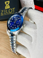 Semi Auto Stone Model | silver blue | president chain