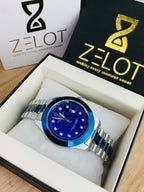 Semi Auto Stone Model | silver blue | president chain