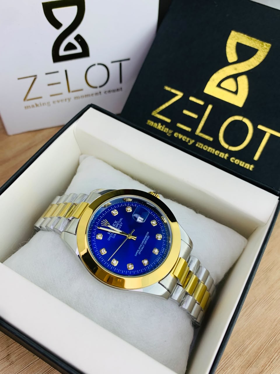 Semi Auto Stone Model | 2 tone blue