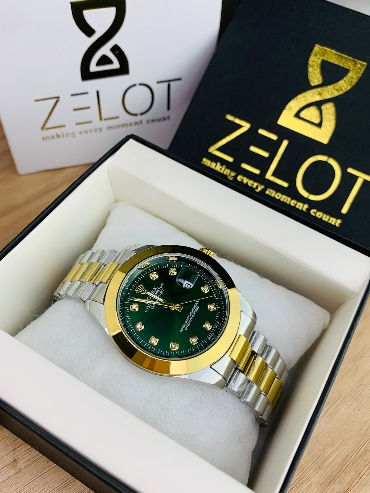 Semi Auto Stone Model | 2 tone green